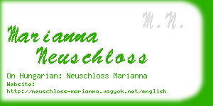 marianna neuschloss business card